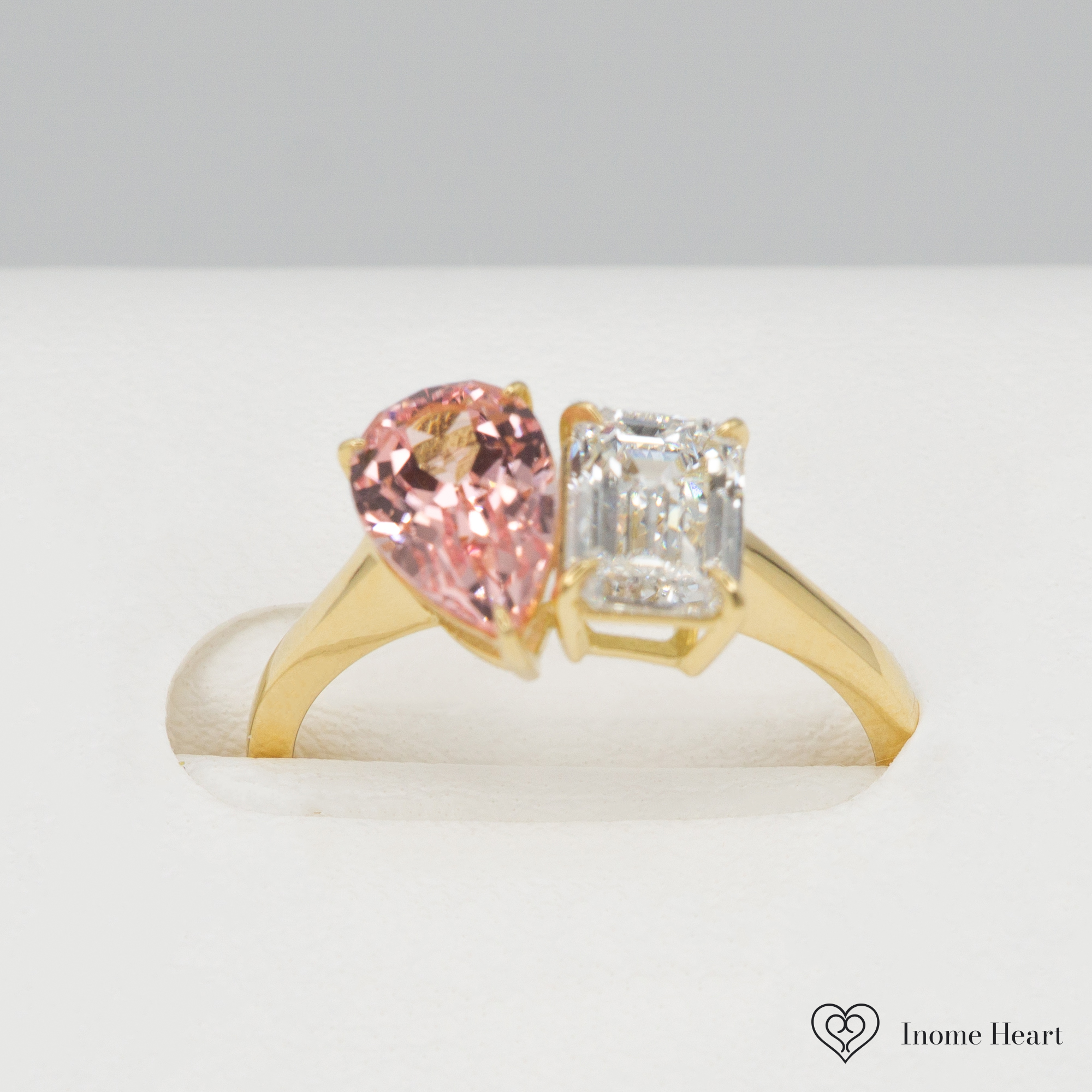 ラボグロウンダイヤモンド ゴールド ダブルリング - 2.5ct