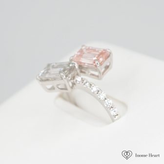 Lab-Grown Diamond Gold Double Ring - 1ct