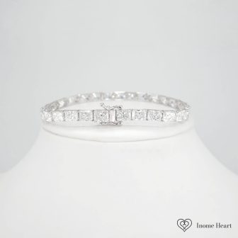 Lab-Grown Diamond Gold Tennis Bracelet Regent - 15.5ct