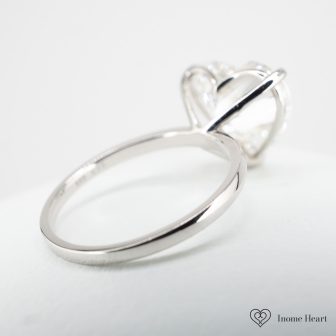 Lab-Grown Diamond Heart Gold Ring - 1.5ct