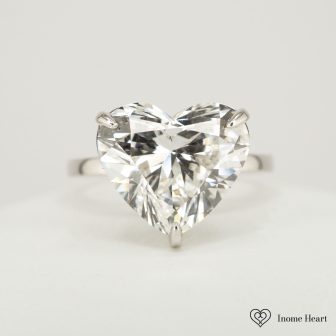 ラボグロウンダイヤモンド ハート ゴールドリング - 1.5ct